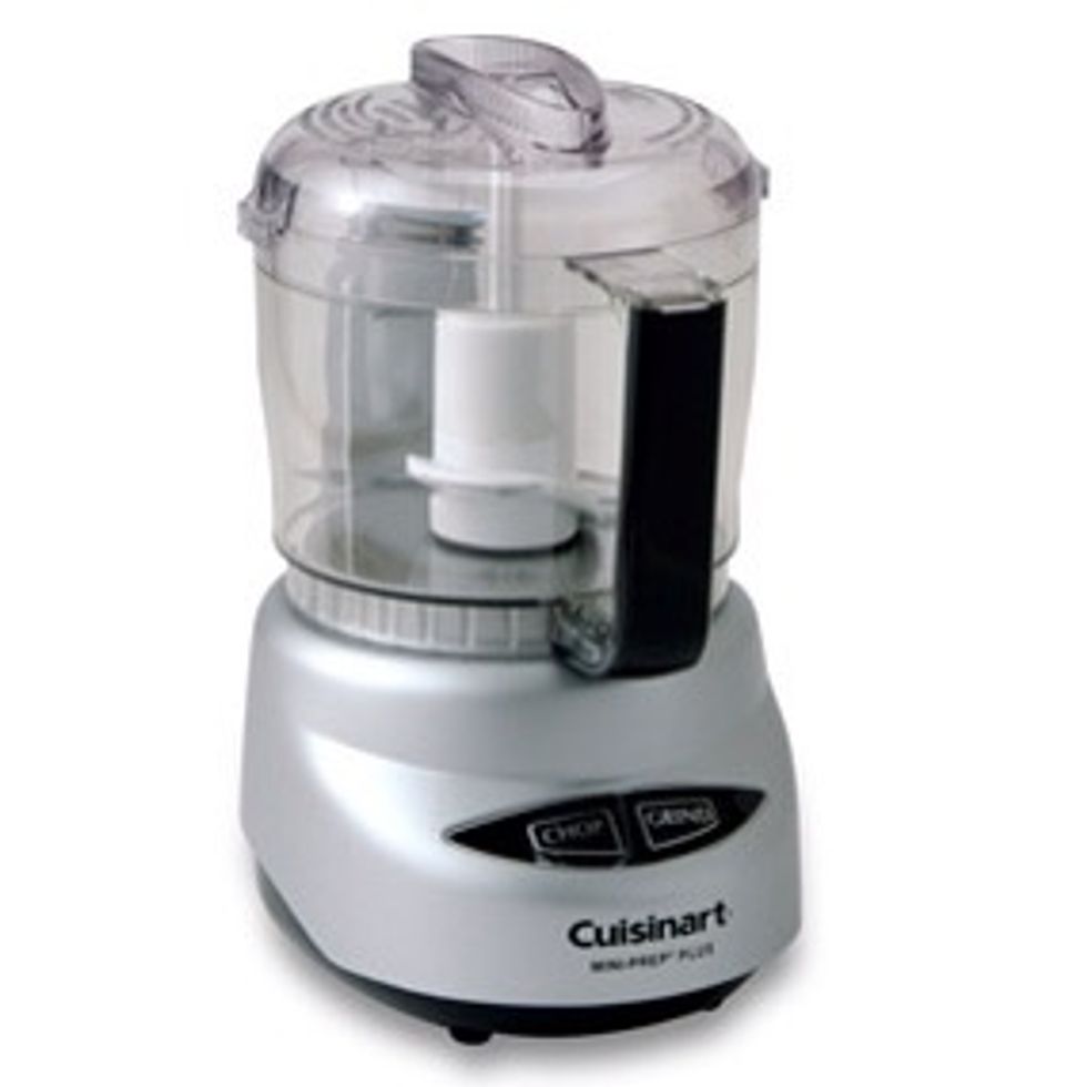 Mini food processor I can cook with a mini food processor Used for breaking down foods