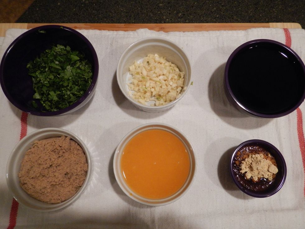 Mise en place...everything ready to go!