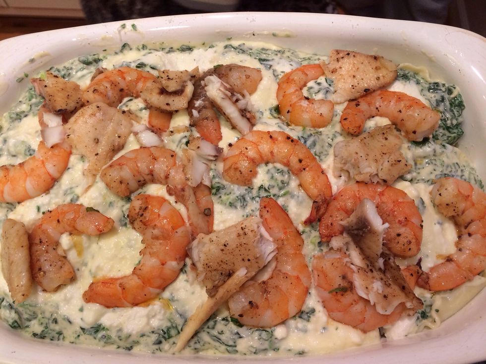 miss the noodle layer pic but it under there lol.. add noodles to number 4 pic and repeat 3 times..