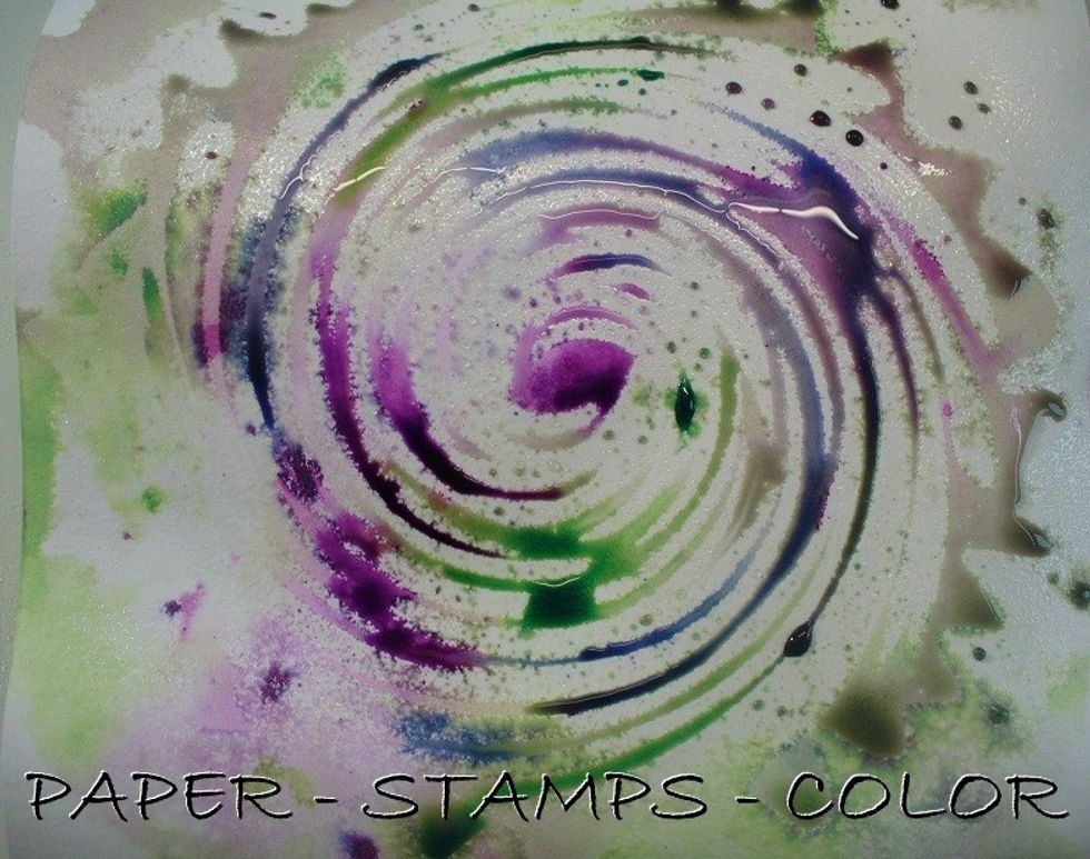 Mist with water and the magic happens.