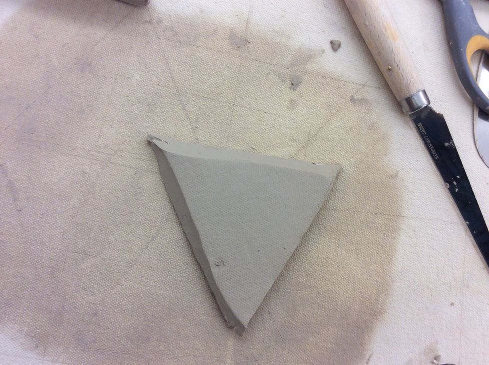 Miter the 4.5" sides at 45 degree angles and join. Use constructed lantern to hold lid as you join the parts.