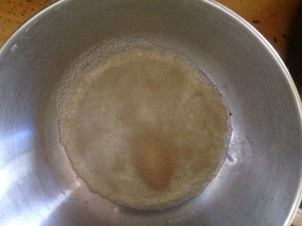 Mix 1 envelope of unflavoured gelatine and 1/4 cup of cold water in a bowl. Let stand for one minute