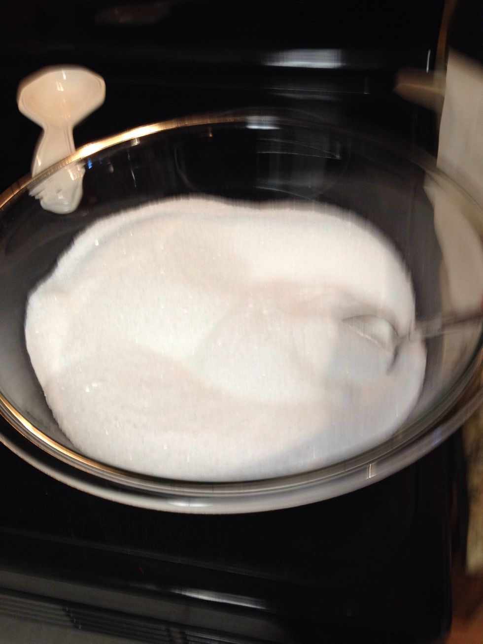 Mix 6 cups of Epsom salts with 6 Tablespoons of baking soda. Baking soda helps to clean the chlorine chemicals out of the water, and Epsom salts are wonderful for relaxing the muscles.