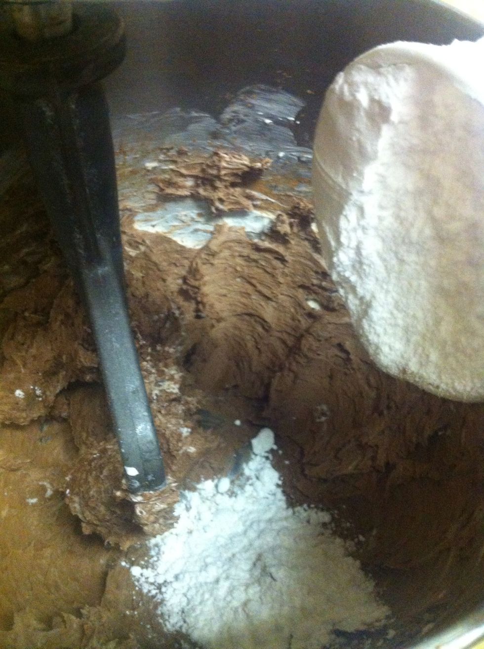 Mix..... Add powdered sugar.....