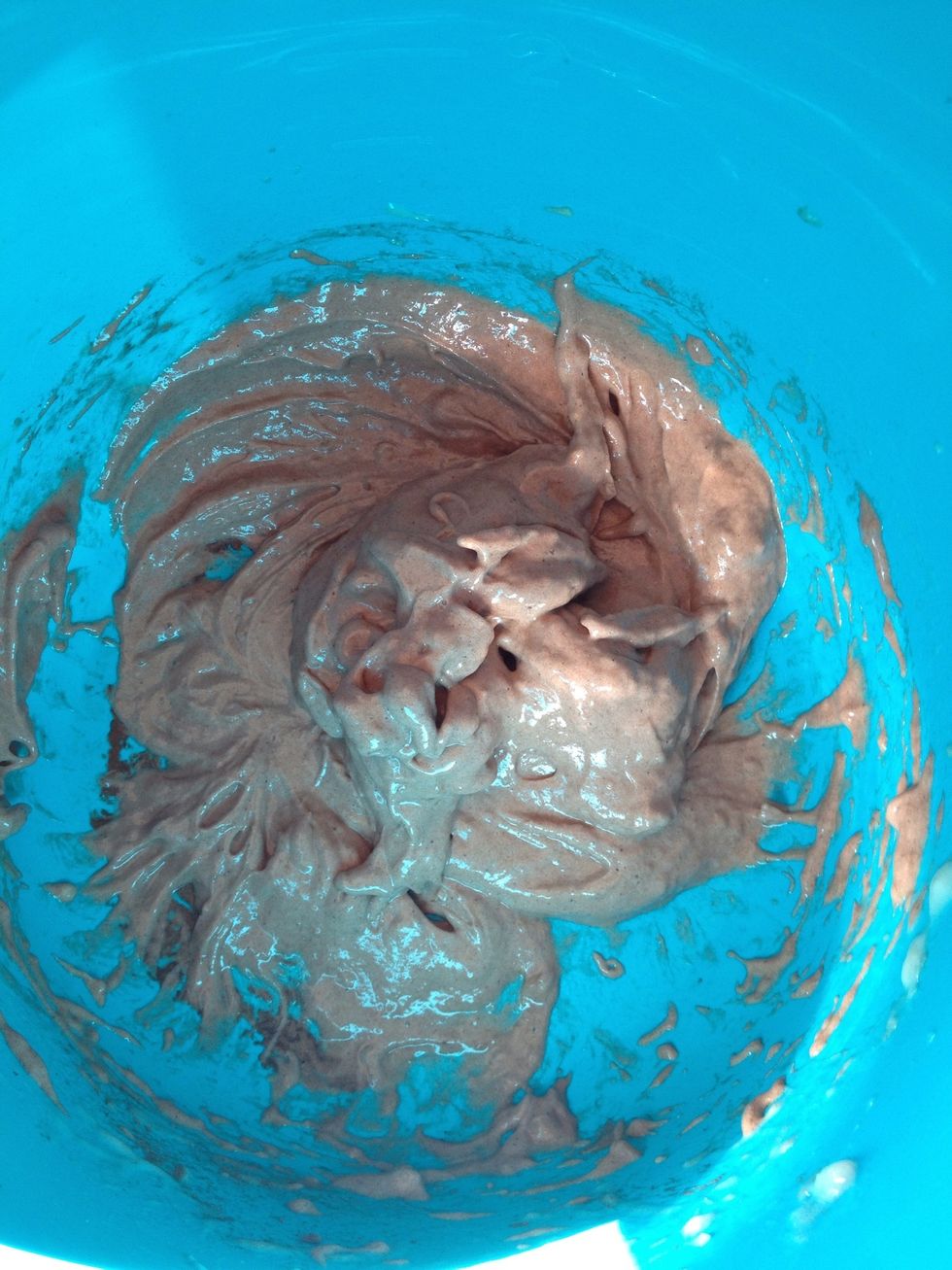 Mix again until it looks like this