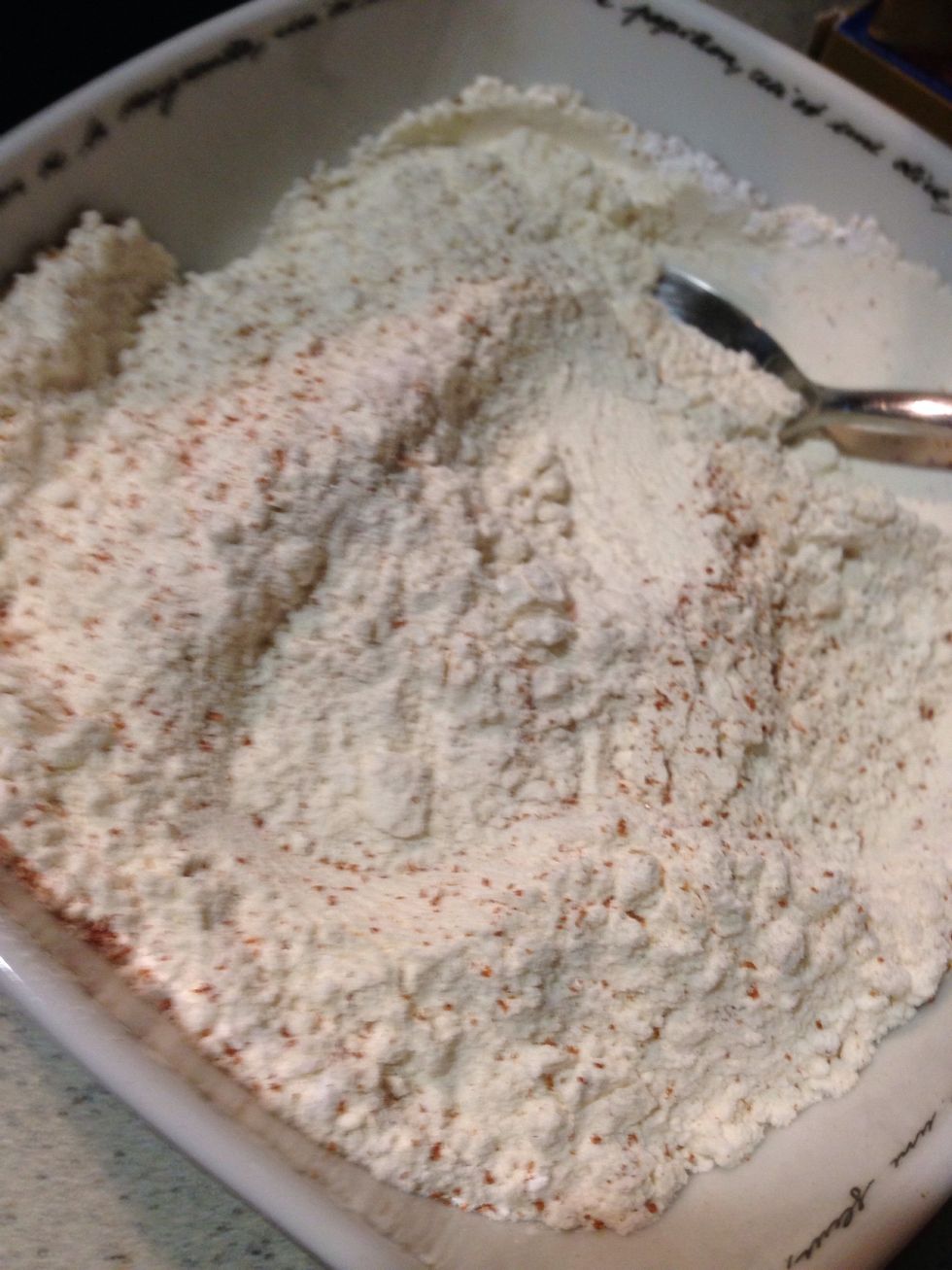 Mix all dry ingredients and put it a side.