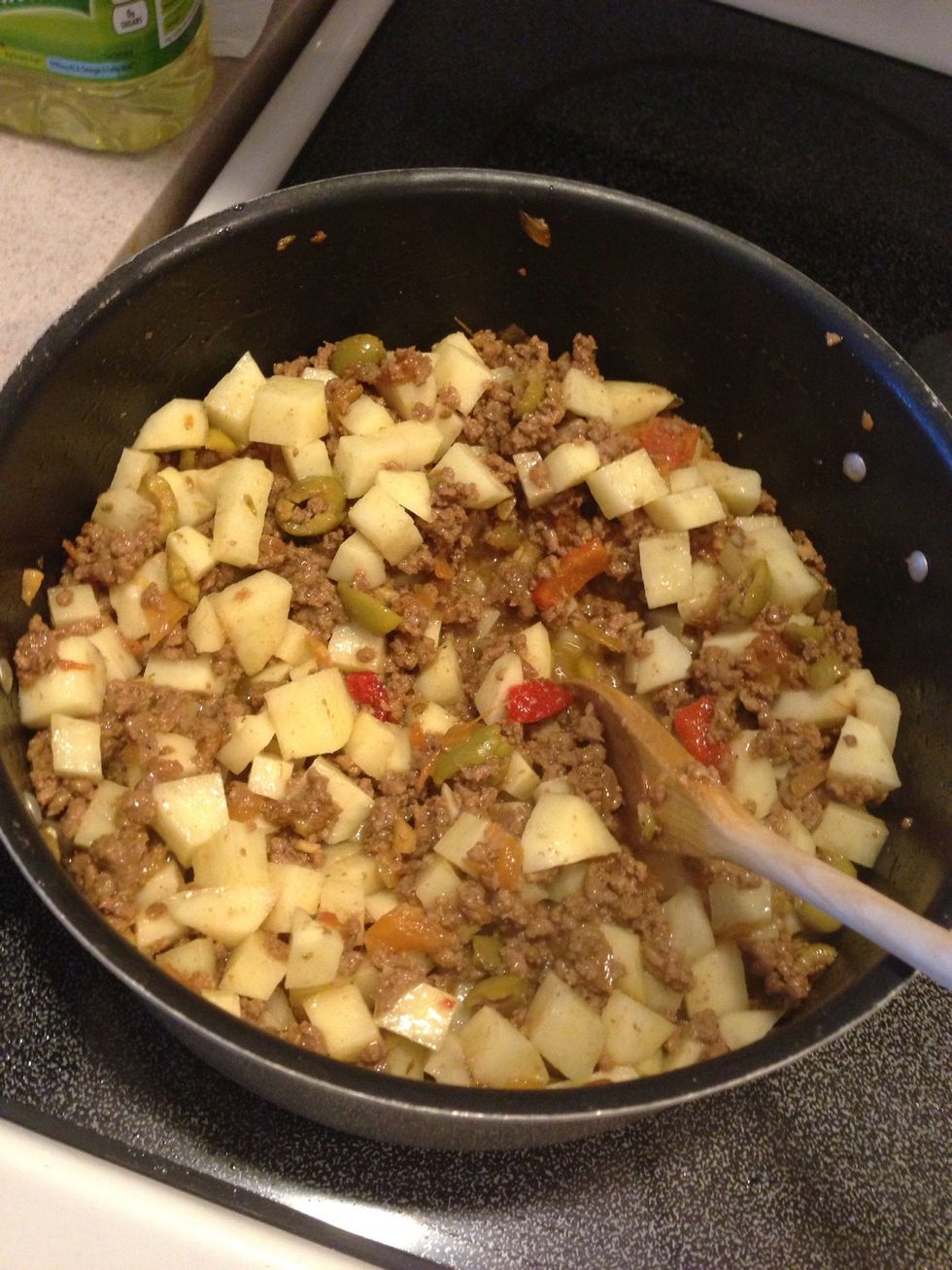 Mix all ingredients evenly...