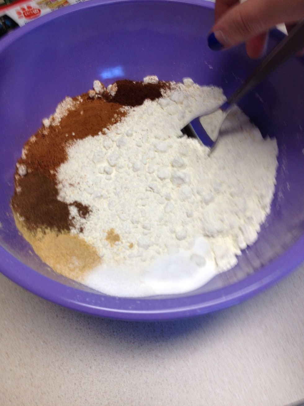 Mix all of the dry ingredients together