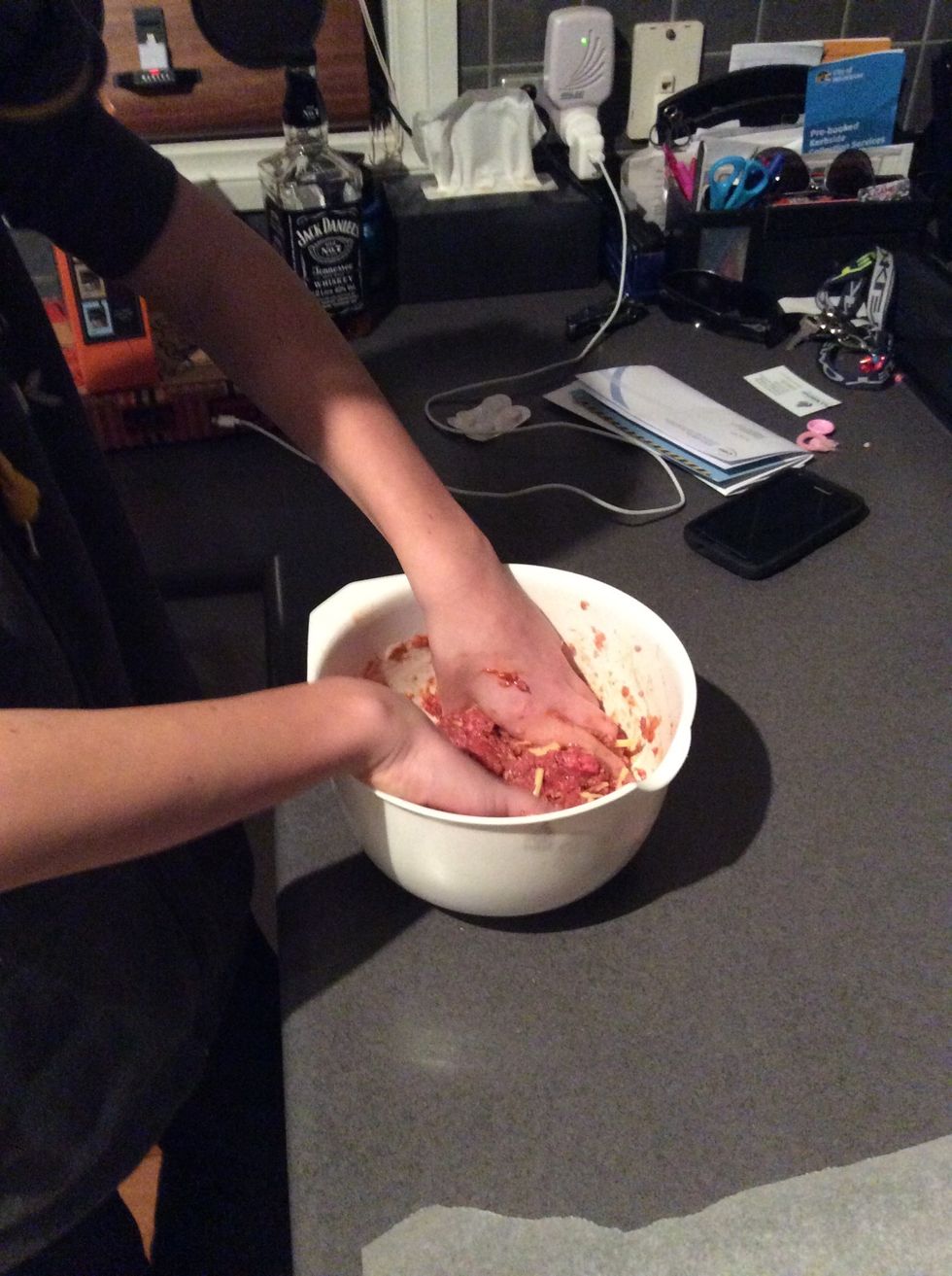 Mix all of the ingrediants