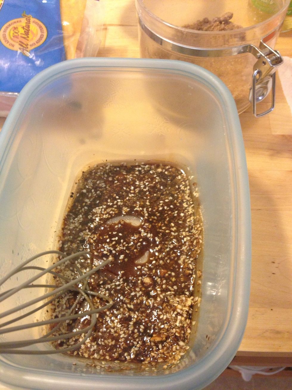 Mix all of the ingredients together.