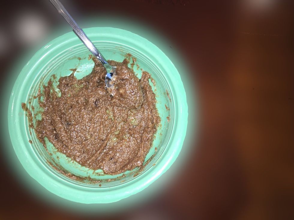 Mix all of the ingredients.