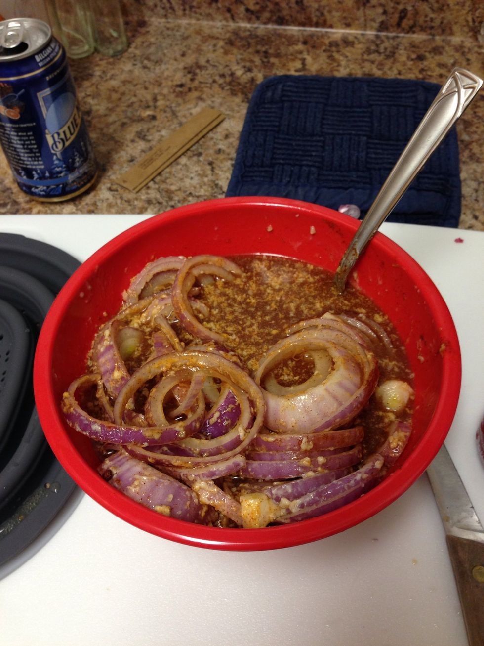 Mix all of the soak ingredients together.