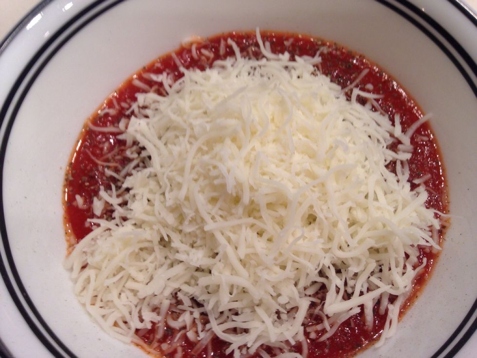 Mix all other ingredients together except pepperoni's. I do not have measurements of any of the ingredients because it's customized to your taste buds.