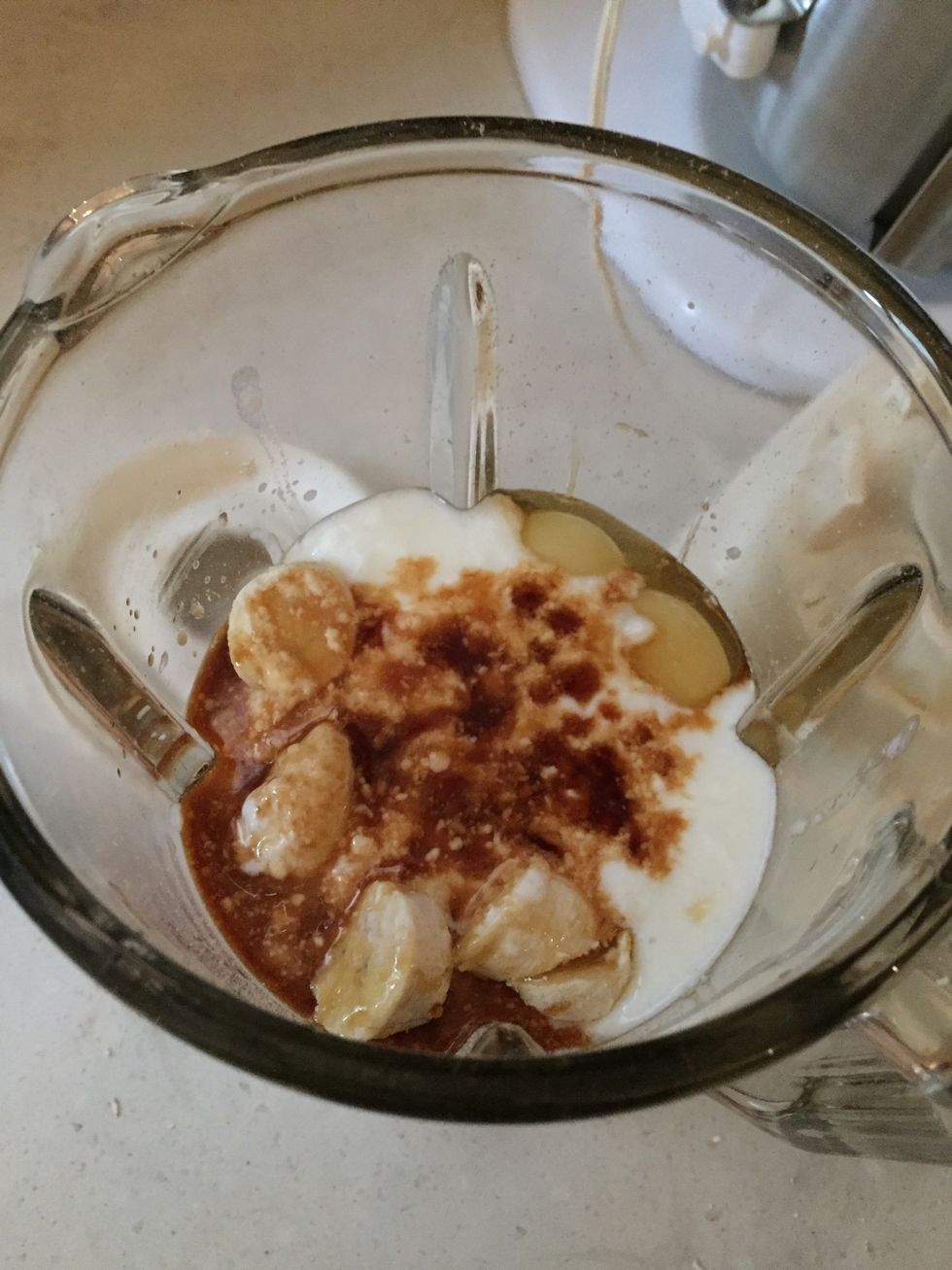 Mix all supplies in blender / food processor and liquefy