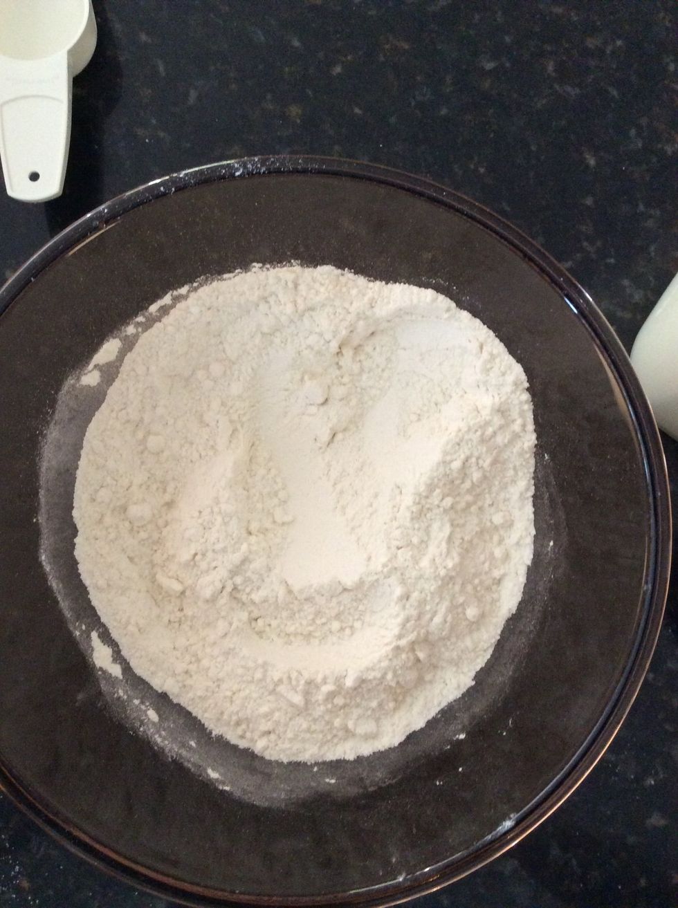 Mix all the dry ingredients together until well combined.