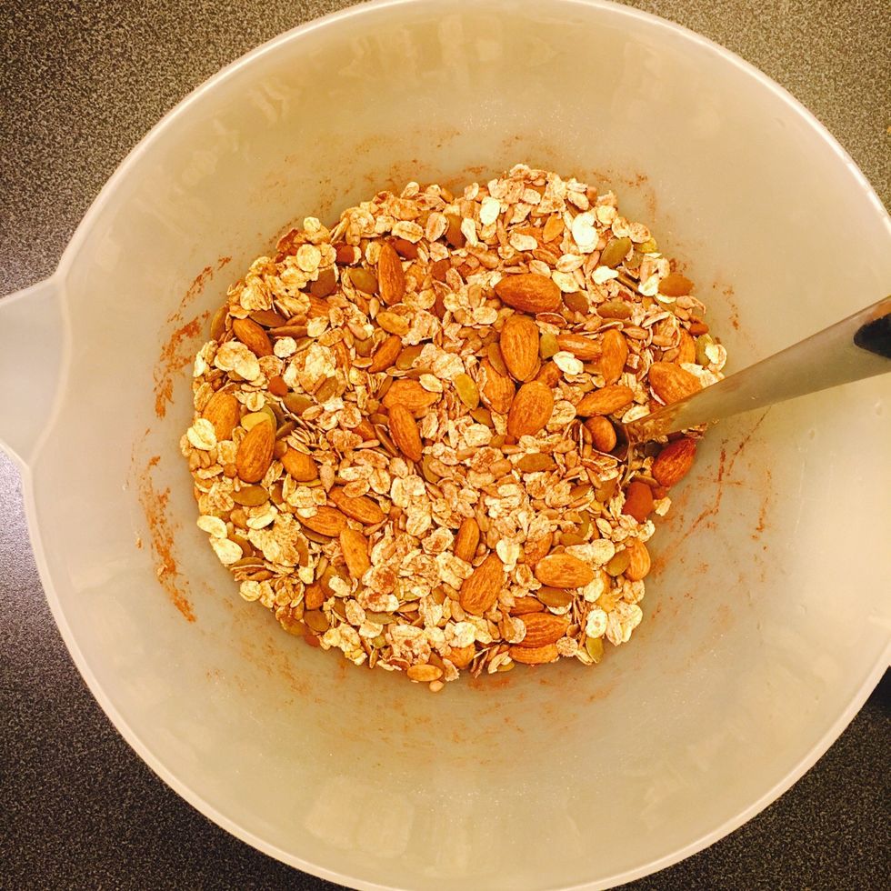 Mix all the dry ingredients together