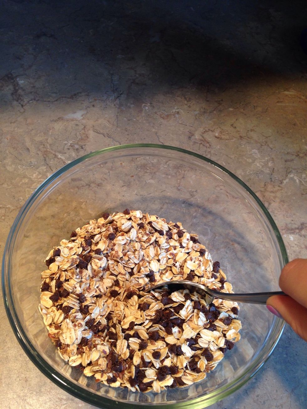 Mix all the dry ingredients well.