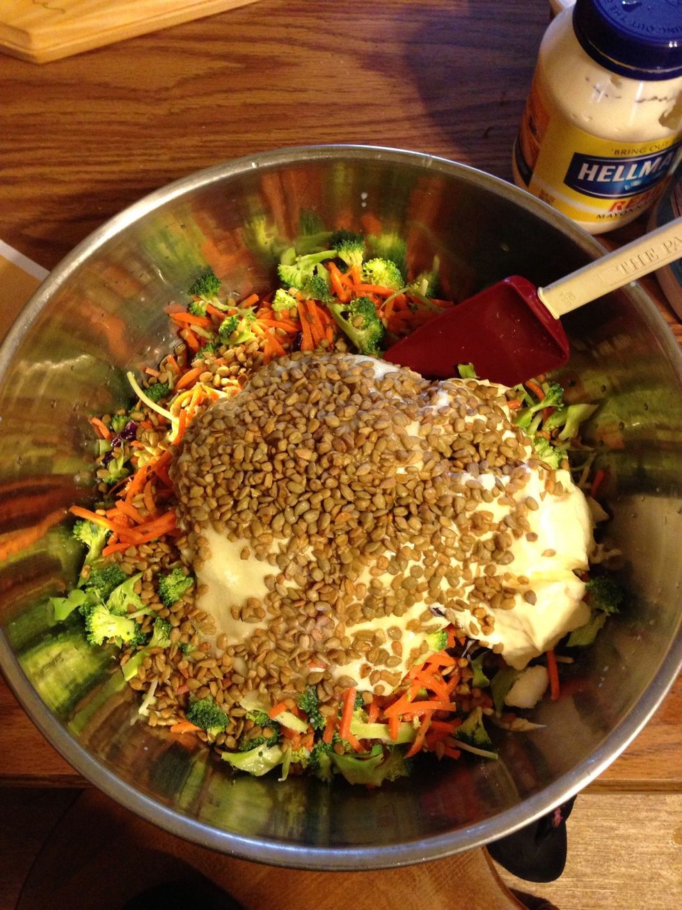 Mix all the ingredients in a large bowl