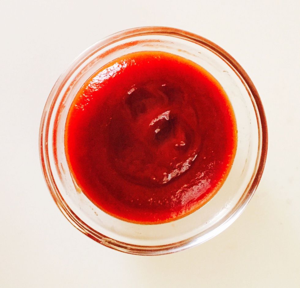 Mix all the ingredients together and gently heat until well blended.