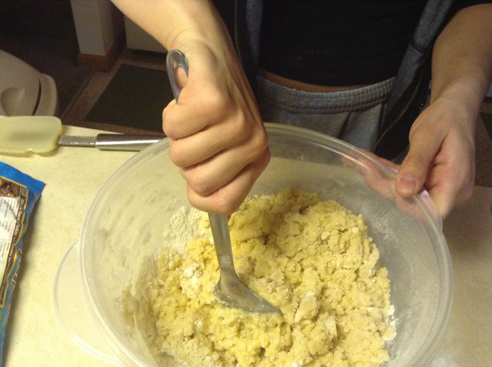 Mix all together and it will form into a Dough.