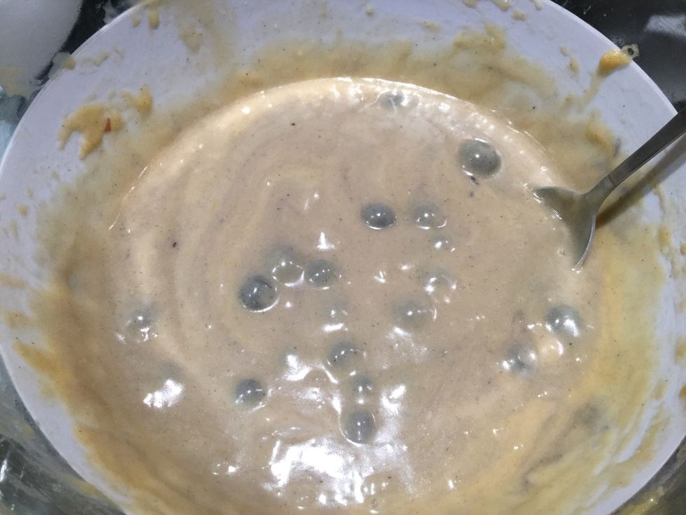 Mix all together with blueberry