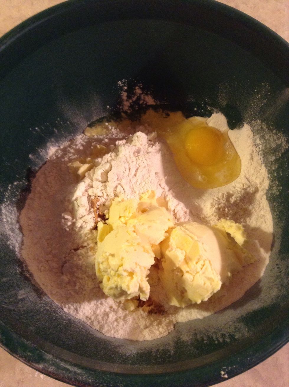 Mix all together with hands till it's thick and in dough form