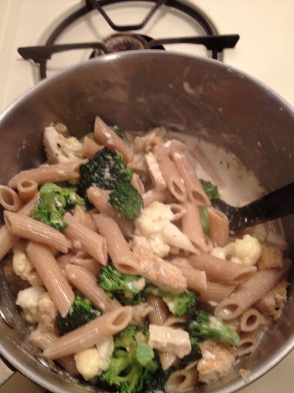 Mix all together ...