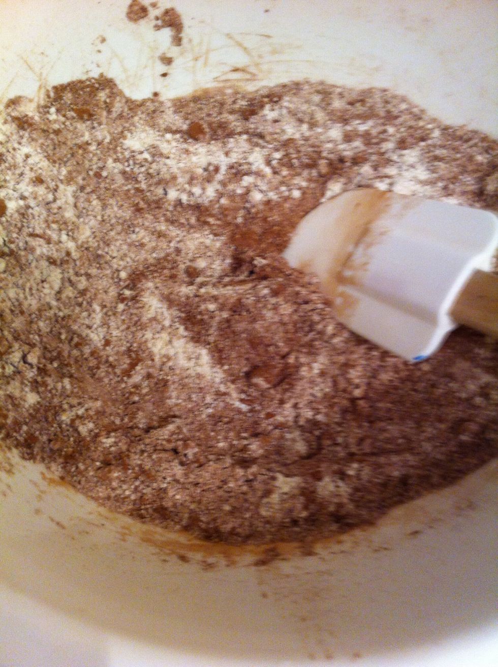 Mix all your dry ingredients together and set aside