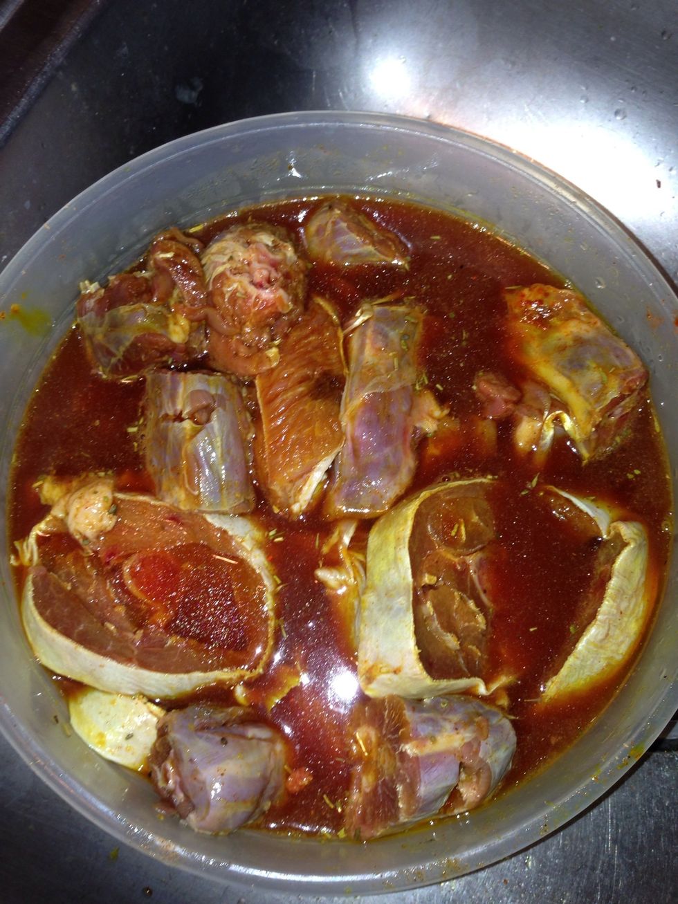 Mix all your season together (use your hands so all the season absorbed into the meat)