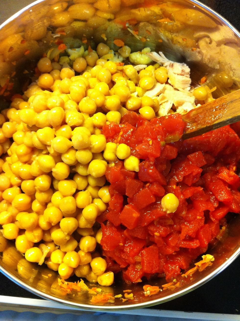 Mix and heat through