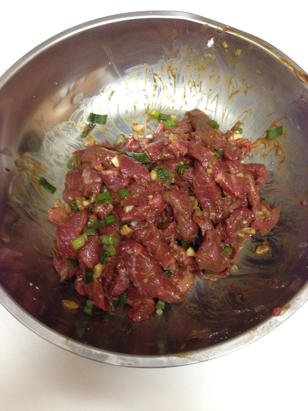 Mix and let it marinade for 20 minutes