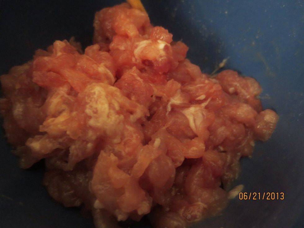 Mix and let marinate