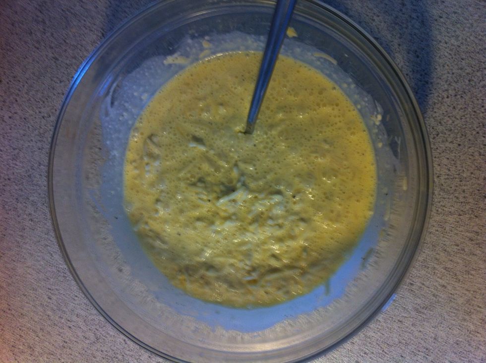 Mix and let sit while the rest is prepared