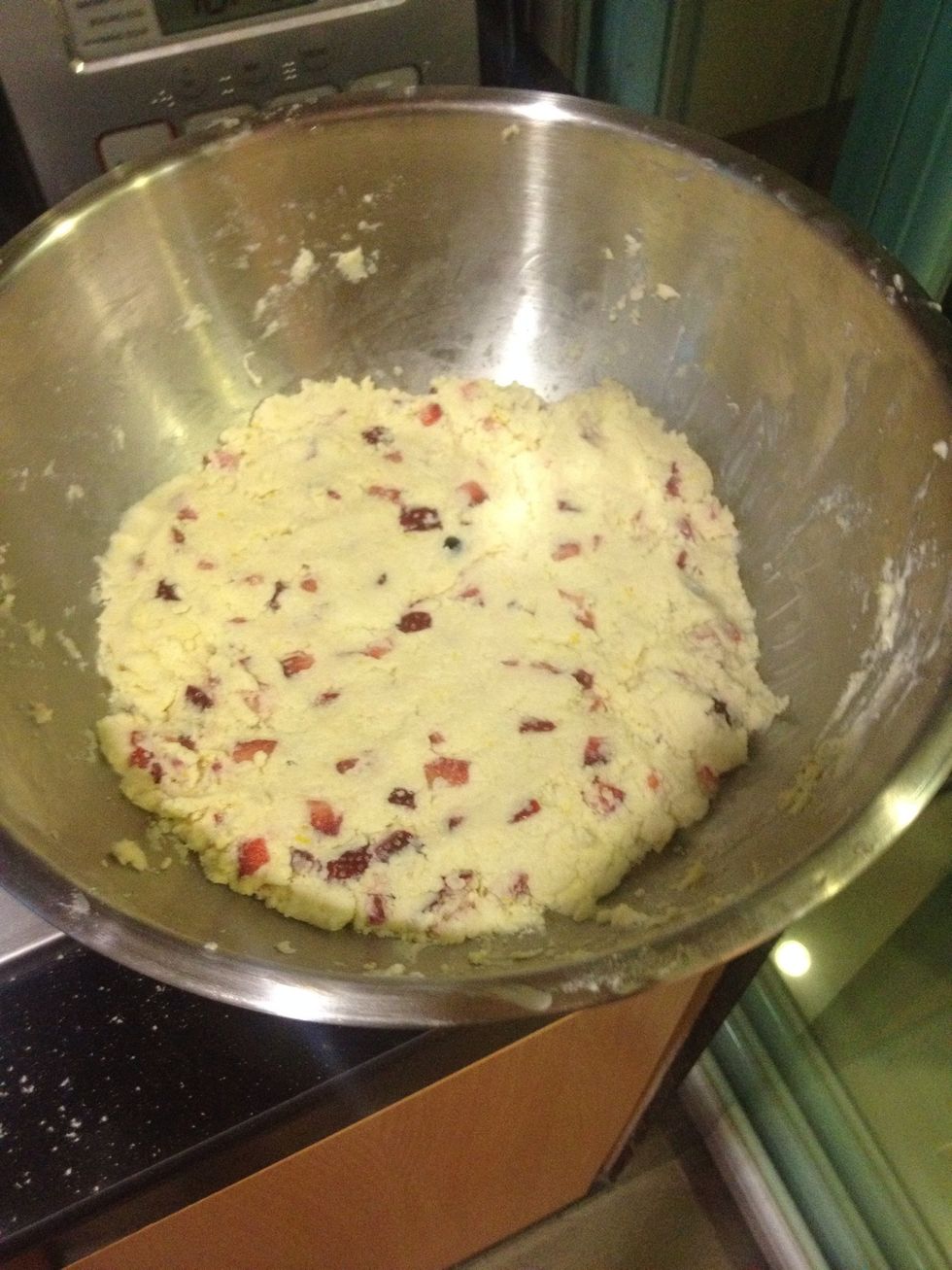 Mix and roll dough into one big ball