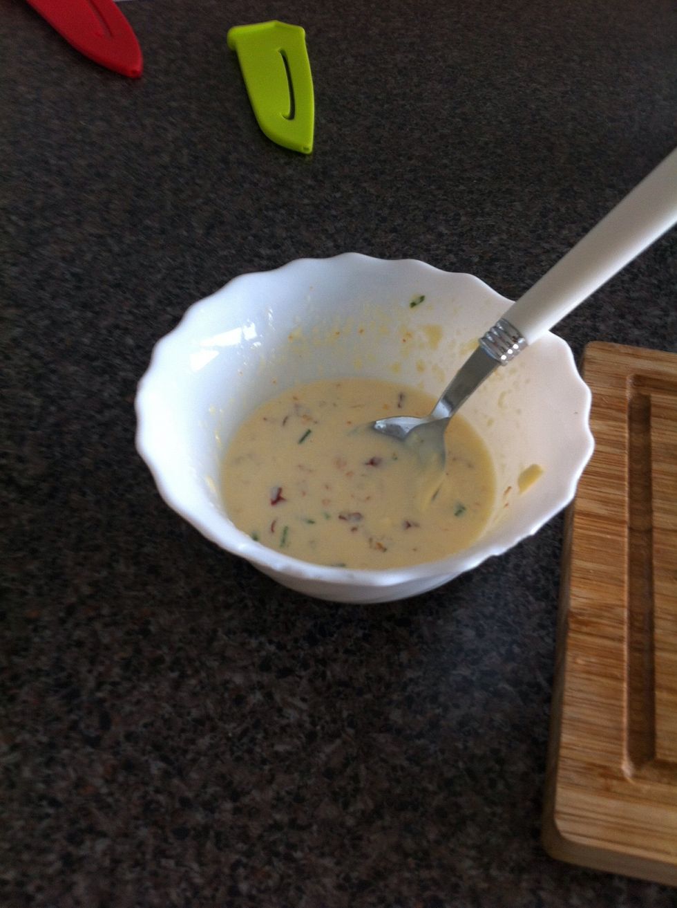 Mix and stir the sauce