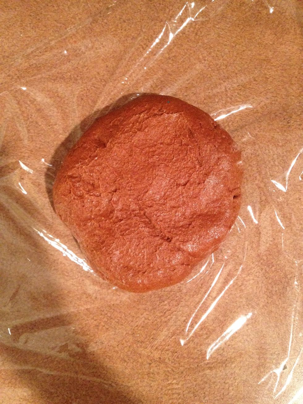 Mix applesauce and cinnamon in medium sized bowl until dough ball is formed.