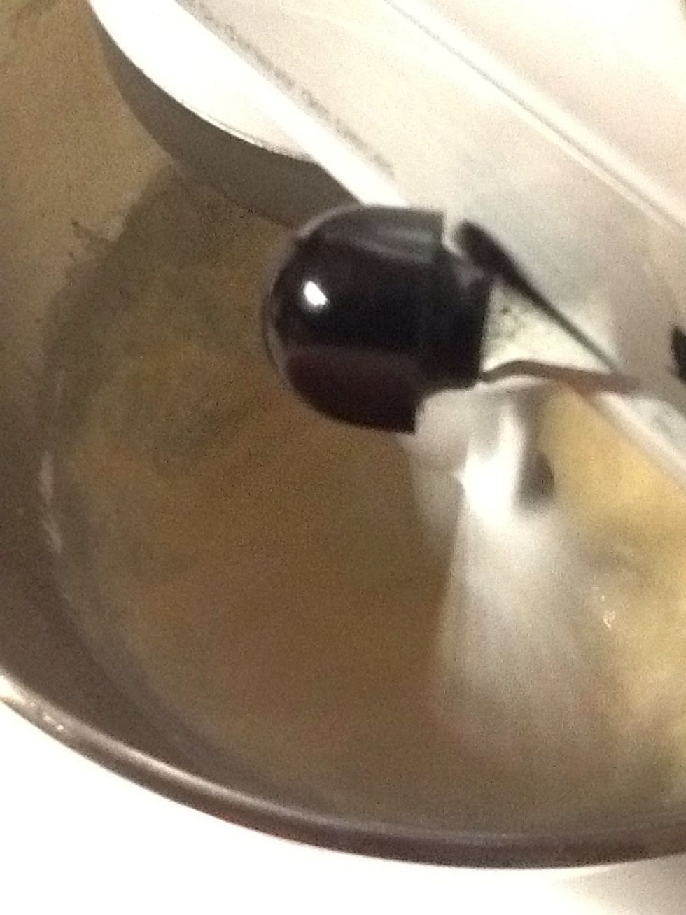 Mix around for 1-2 minutes on low speed.