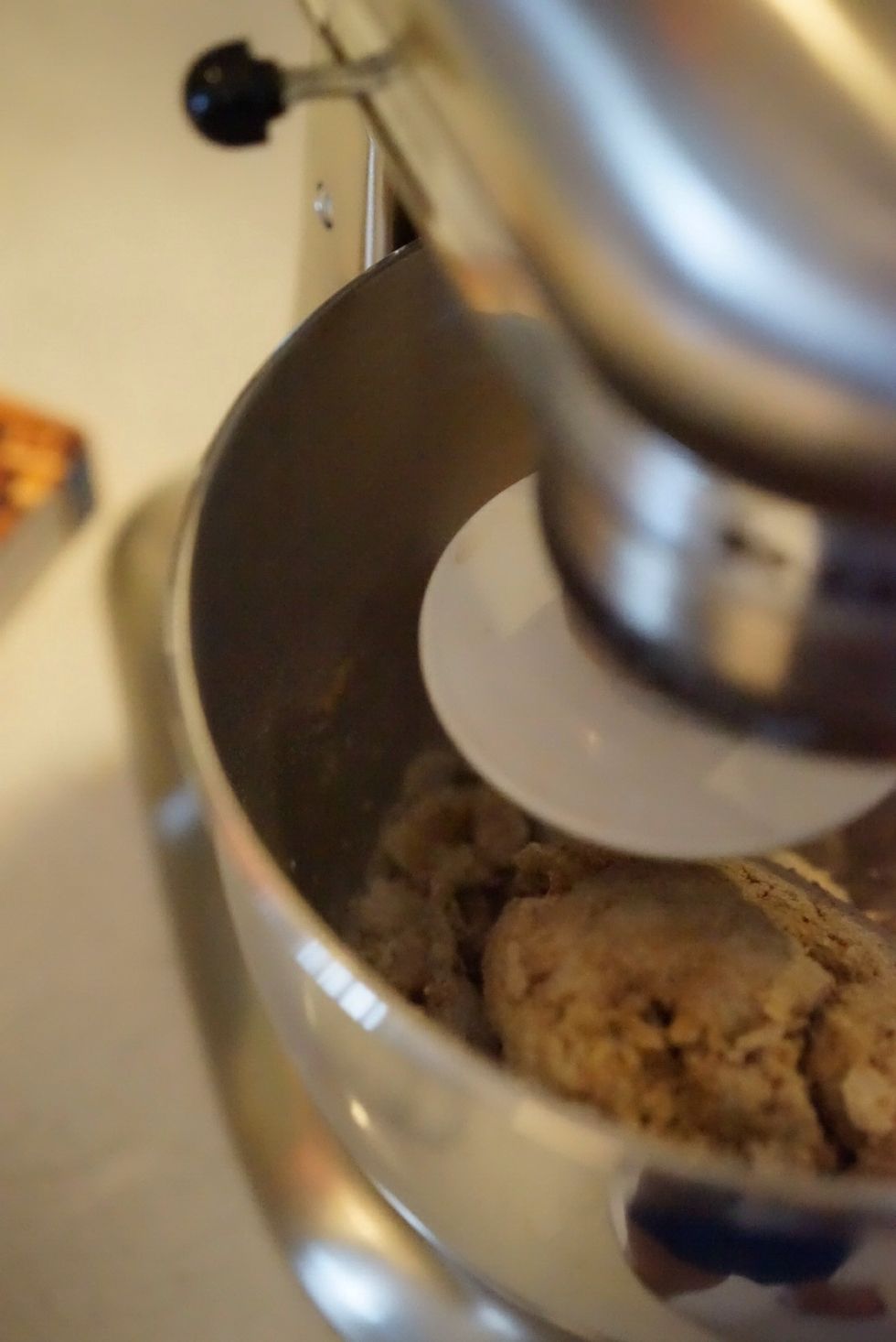 Mix at medium speed for about 10 minutes.