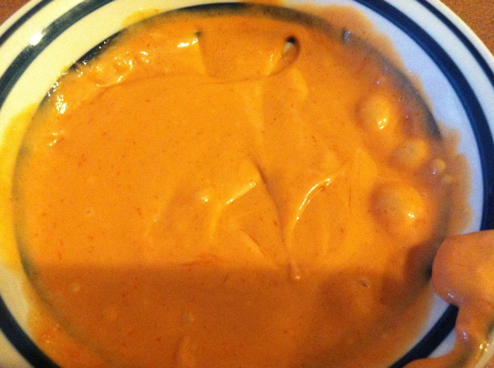 Mix both condiments together and 1/2 cup of water\u27a1