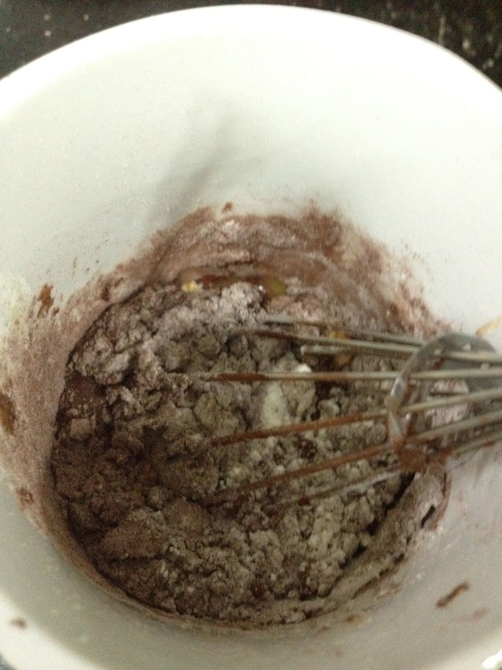 Mix! But remember not to overmix!