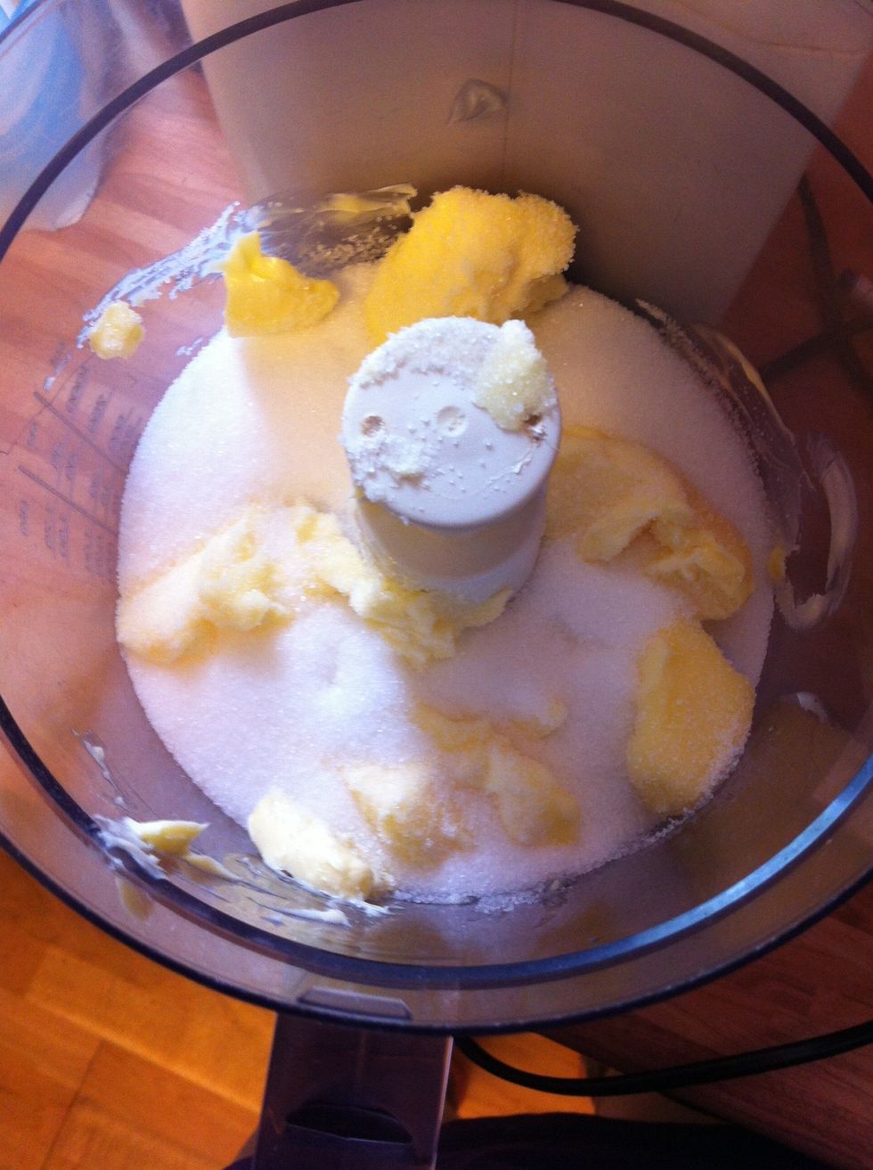 Mix butter and sugar light and porous