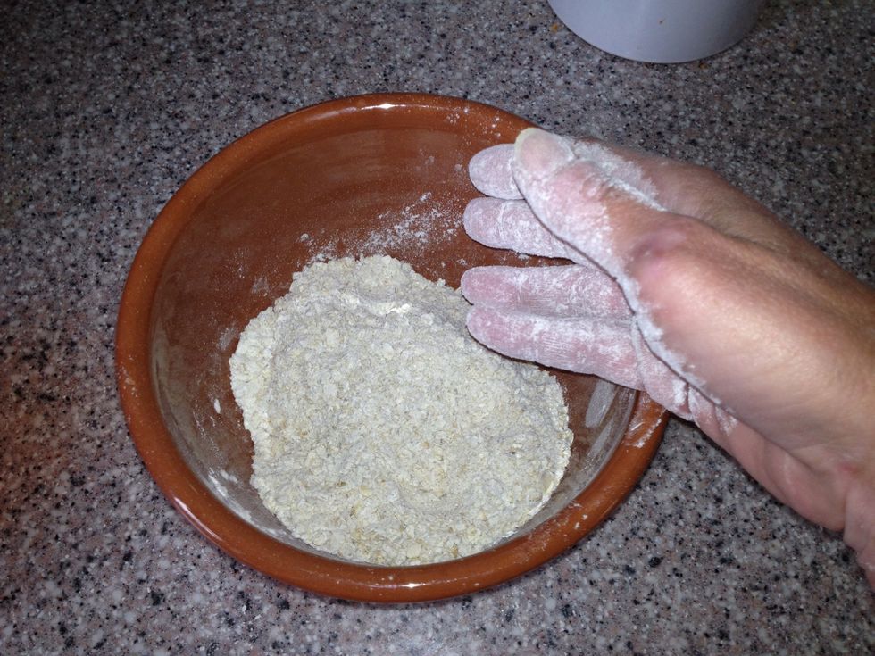 Mix by hand