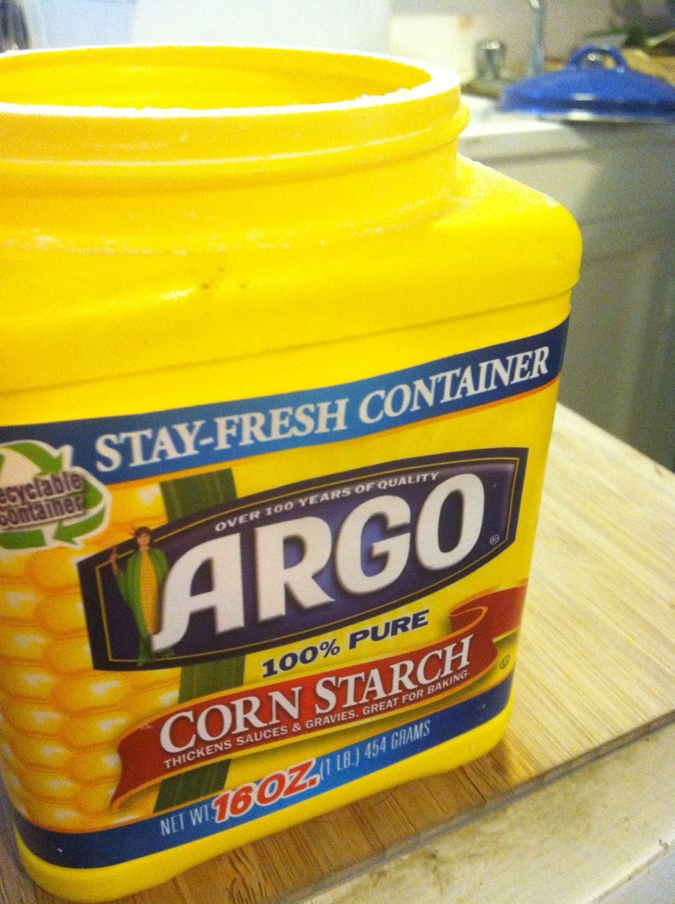 Mix corn starch with hot water and slowly add to sauce to thicken