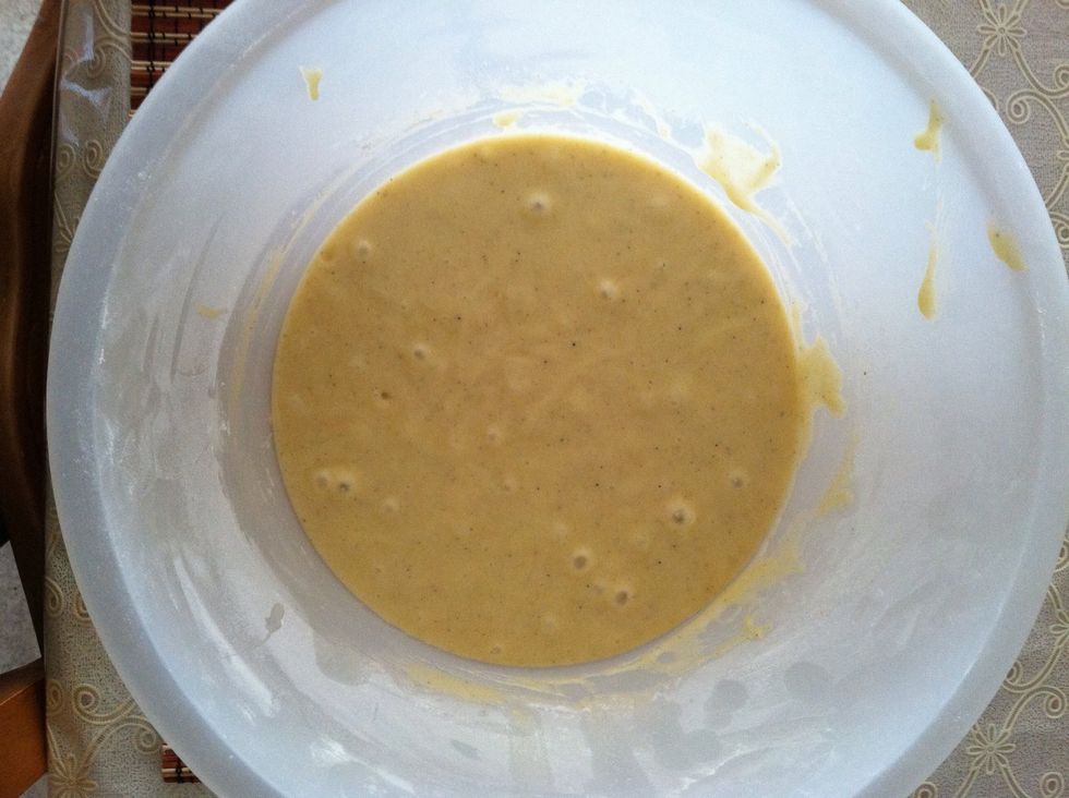 Mix, cover, and set aside for 15 min