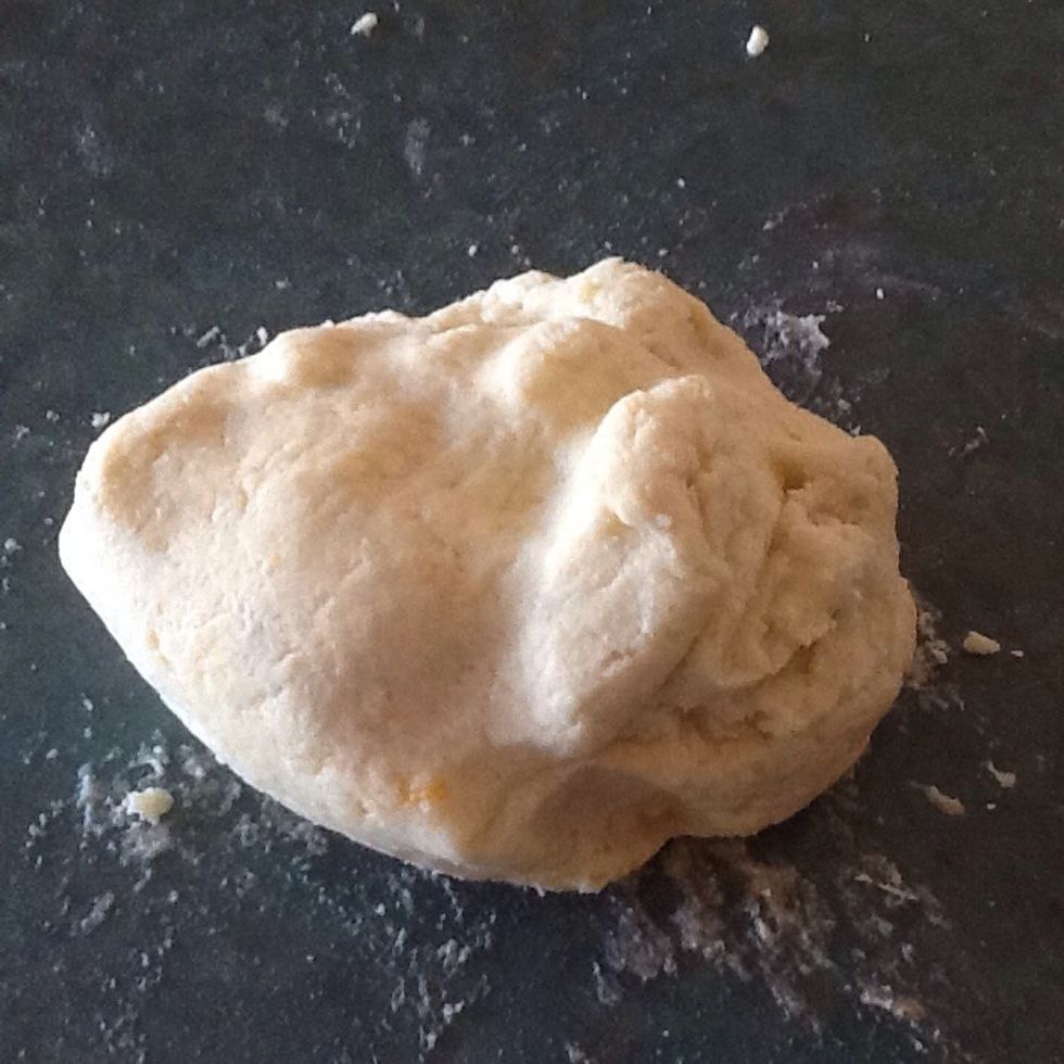 Mix dough until springy