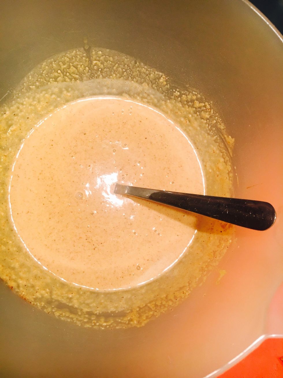 Mix dry and wet ingredients together to a batter