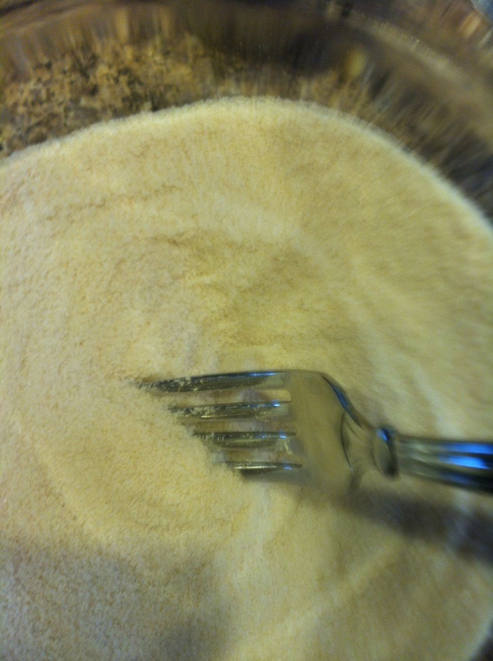 Mix dry ingredients with a fork.