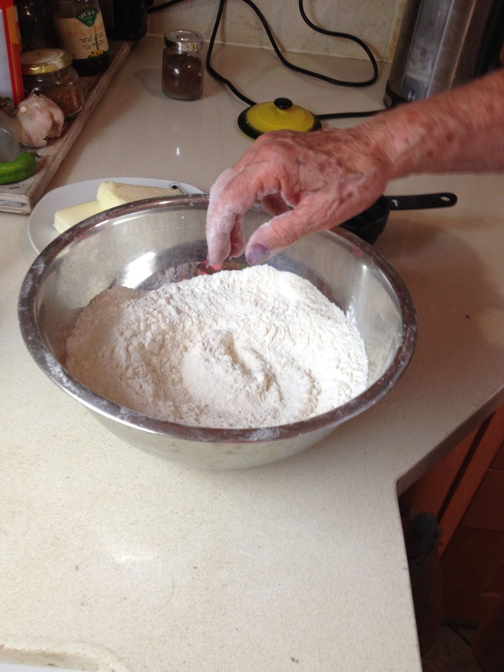 Mix dry ingredients