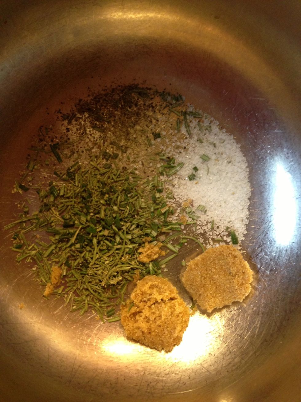 Mix dry ingredients.