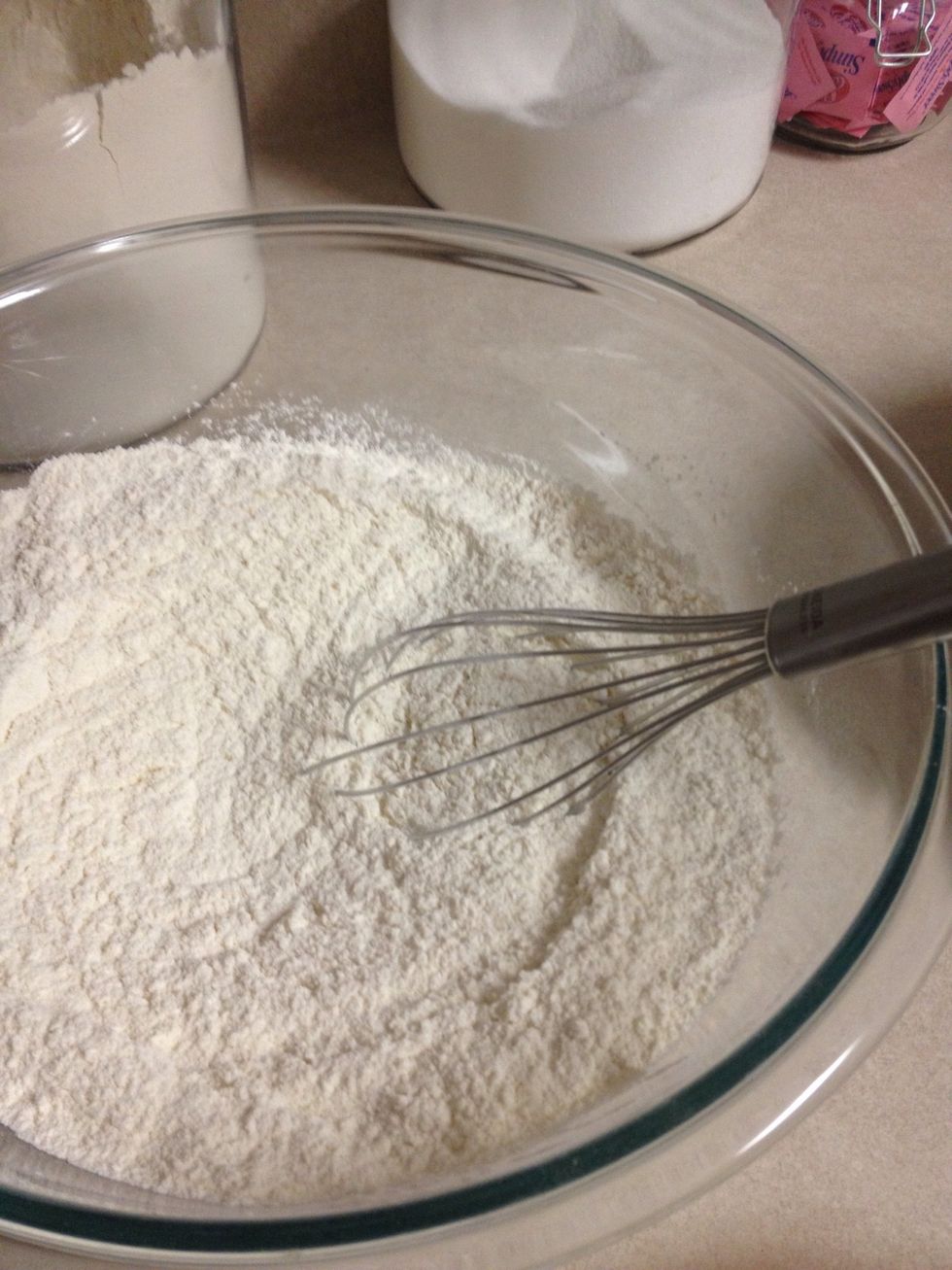 Mix dry ingredients